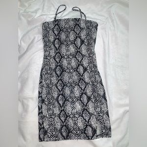 GARAGE Snakeskin mini dress